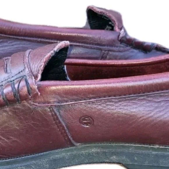 RedWing STEEL TOE Brown Leather Penny Loafer Slip Red Wing SAFETY WORK Men 10.5 - Picture 6 of 13